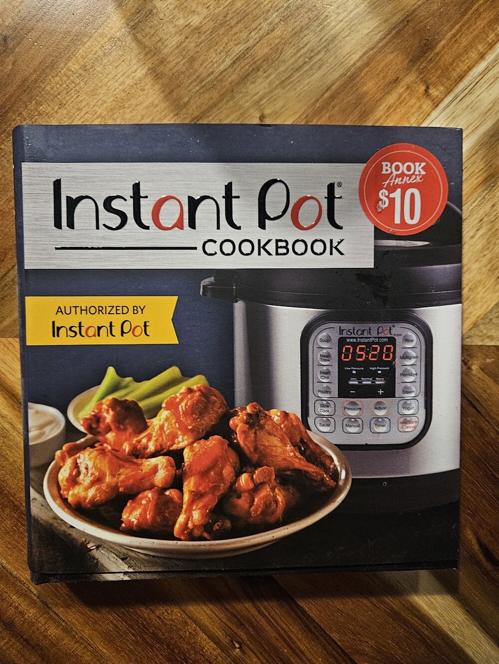 Instant Pot Cookbook - Stainless & Black with Red Accents